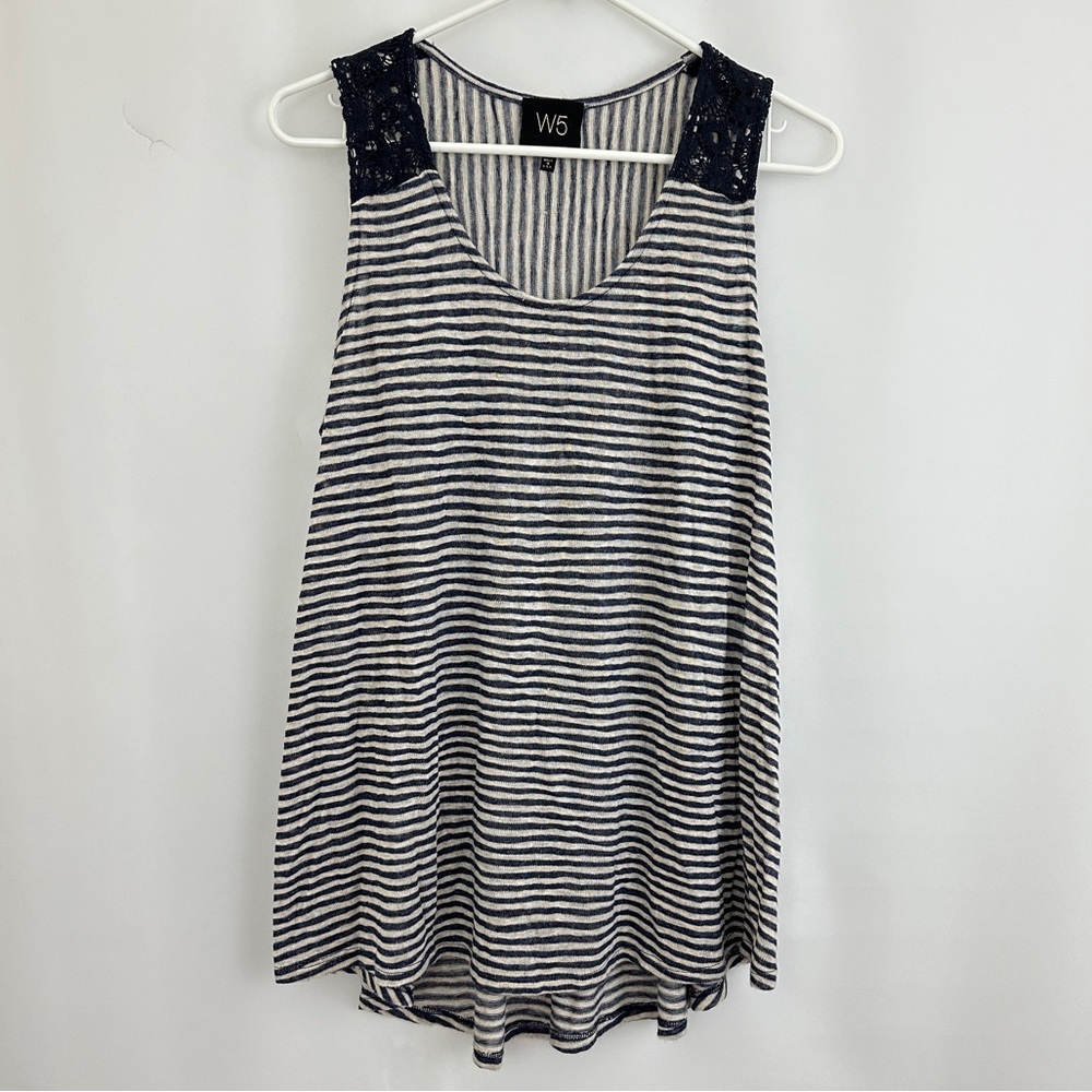 Women’s W5 Striped Tank Top Size L